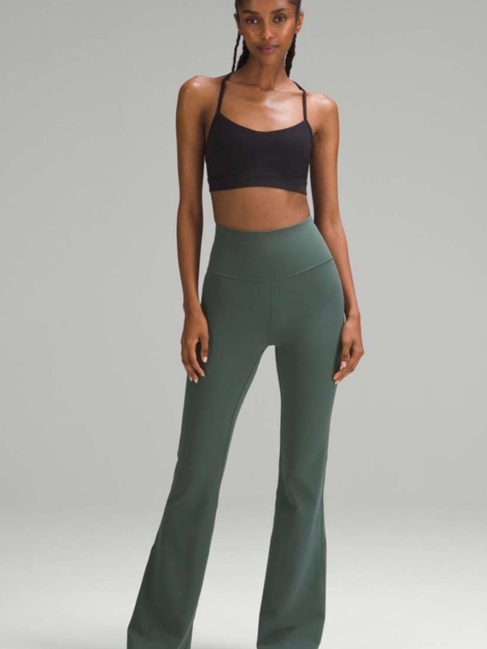 lululemon athletica Pants - Lululemon Groove SHR Flare Pant Size 4 Dark Forest